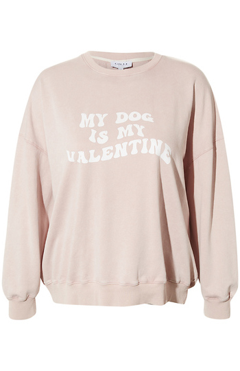 My Dog is my Valentine Verbiage Crewneck Slide 1