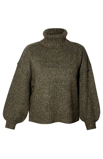 Turtle Neck Oversized Sweater Slide 1