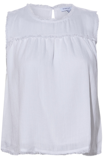 Sleeveless Top With Frayed Details Slide 1