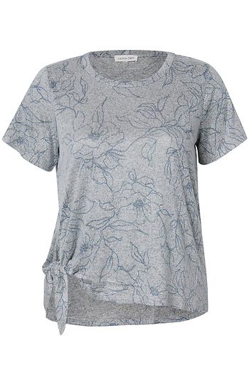 Printed Side Tie Tee Slide 1