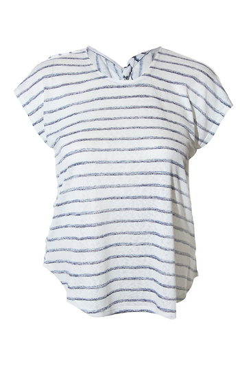 Twist Back Short Sleeve Top Slide 1