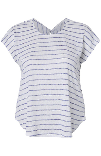 Twist Back Short Sleeve Top Slide 1