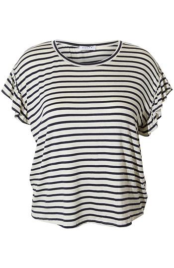 Short Ruffle Sleeve Top Slide 1