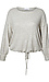 Striped Long Sleeve Drawstring Top Thumb 1