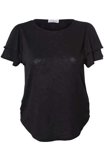 Double Ruffle Short Sleeve Top Slide 1