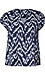 Printed Pleat Front Dolman Top Thumb 1