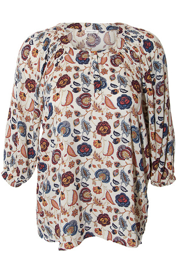 Floral 3/4 Raglan Top Slide 1