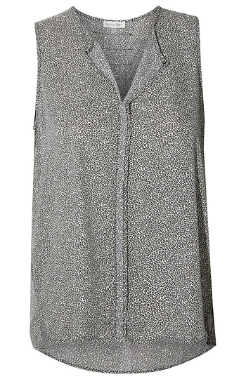 Pleat Back Leopard Print Tank Slide 1