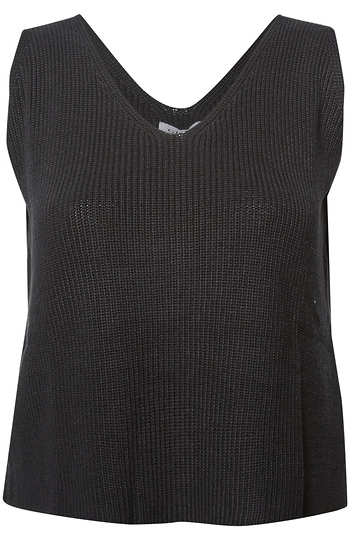 Double V Neck Tank Top Slide 1