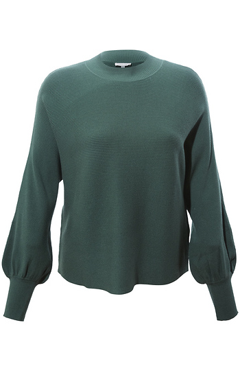 Ribbed Mock Neck Sweater Slide 1