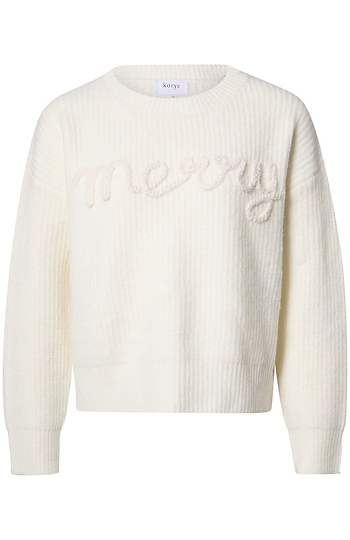 Stitched 'Merry' Pullover Slide 1