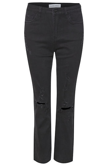 High Rise Straight Leg Jean Slide 1
