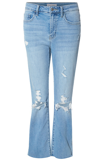Distressed Straight Leg Jean Slide 1
