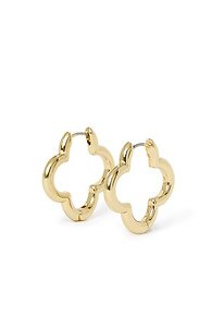 Clover Hoop Earrings Slide 1