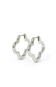 Clover Hoop Earrings Slide 1