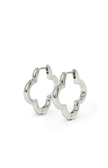 Clover Hoop Earrings Slide 1