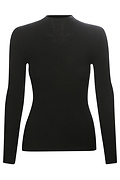 Mock Neck Ribbed Long Sleeve Top