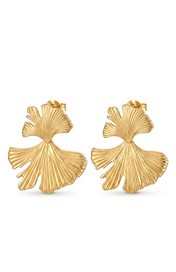 Leaf Fan Earrings Slide 1