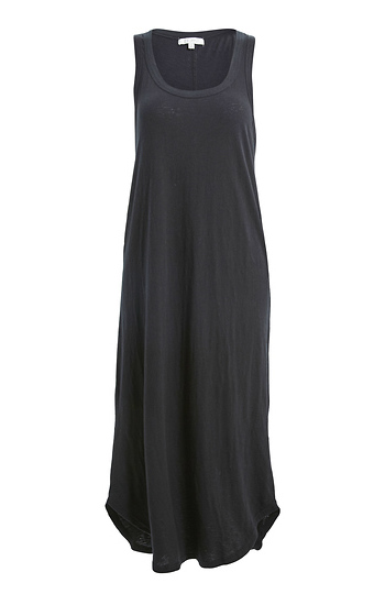 Curved Hem Tank Midi Dress Slide 1
