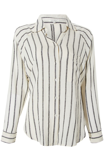 Striped Button Up Top Slide 1