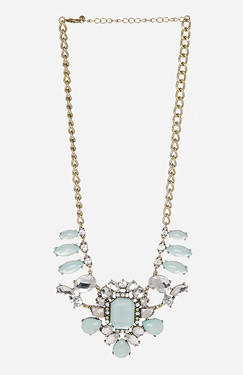 Jeweled Statement Necklace Slide 1