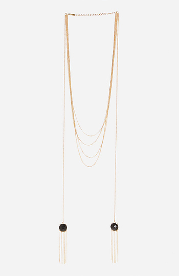 DAILYLOOK Faceted Bead Lariat Necklace Slide 1