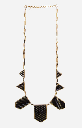 House of Harlow 1960 Five Station Necklace in Black | DAILYLOOK