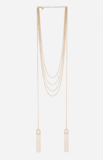 DAILYLOOK Faceted Bead Lariat Necklace Slide 1