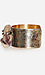 Mikal Winn Quartz and Amethyst Brass Cuff Thumb 4