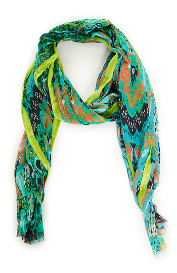 Vismaya Colorful Print Scarf Slide 1