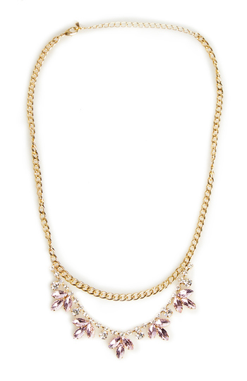 DAILYLOOK Crystal Vine Chain Necklace Slide 1