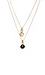 Sage & Stone Black & White Adjustable Two Gemstone Necklace Thumb 2