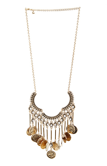 DAILYLOOK Coin Chandelier Necklace Slide 1