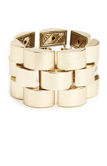 House of Harlow Warrior Tiles Link Bracelet Slide 1