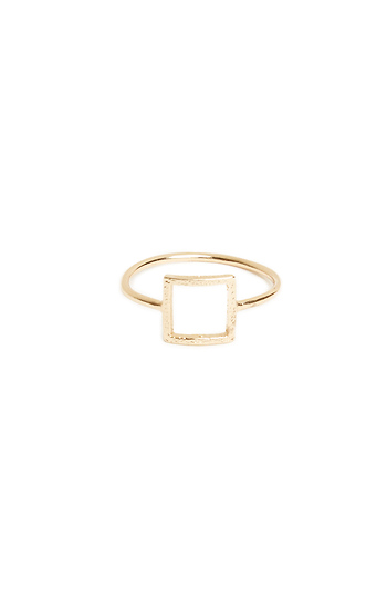 DAILYLOOK Geometric Square Ring Slide 1