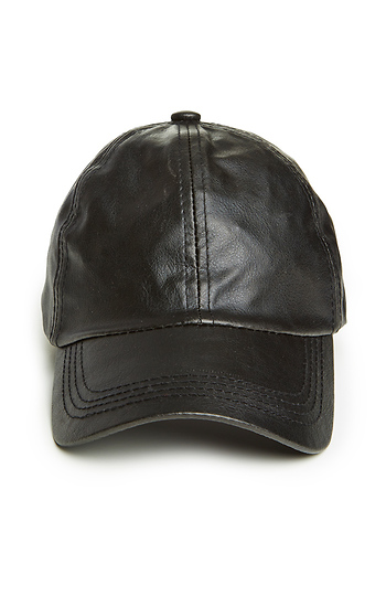 DAILYLOOK Vegan Leather Baseball Cap Slide 1