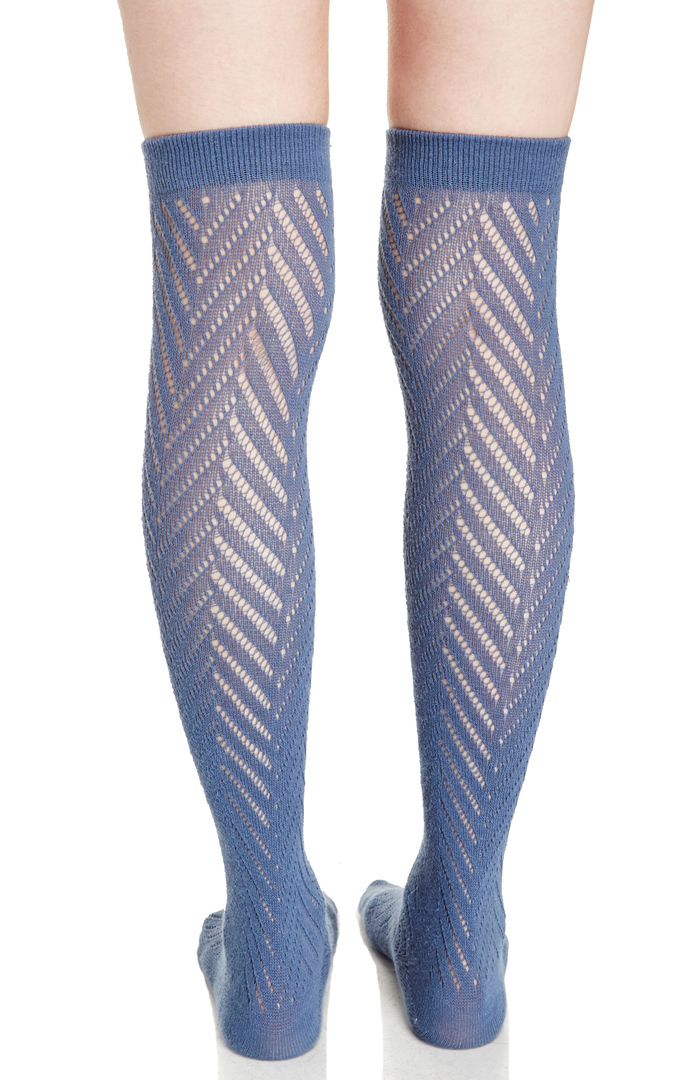 Thick Knee High Socks in Blue DAILYLOOK