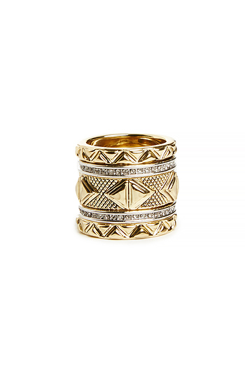 House of Harlow 1960 Mesa Stack Rings Set Slide 1