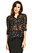 Lucy Paris Sheer Dotted Button Up Blouse Thumb 2