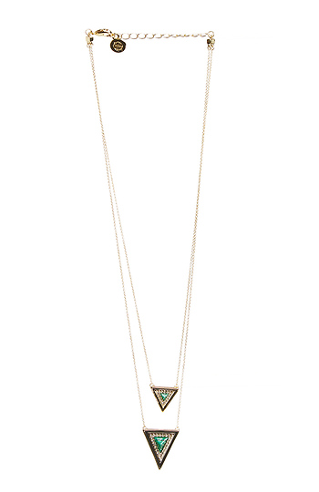 House of Harlow 1960 Teepee Triangle Necklace Slide 1