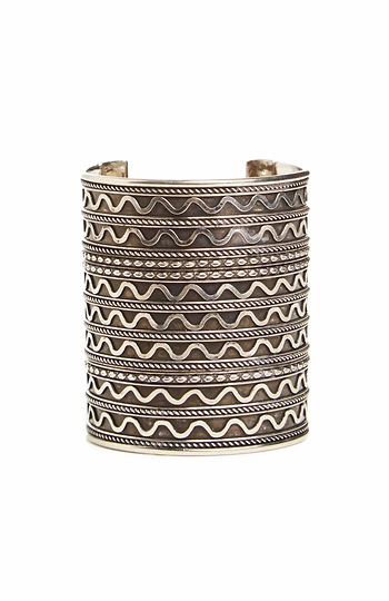 Natalie B Azteca 3 Tribal Cuff Bracelet Slide 1