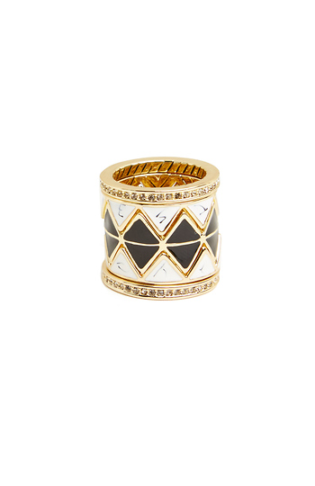 House of Harlow Reflector Stack Ring Slide 1