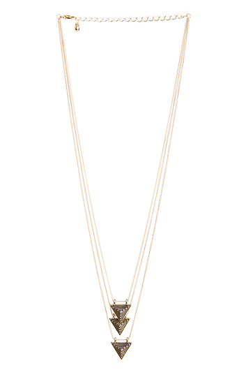 DAILYLOOK Tiered Pyramid Pendant Necklace Slide 1