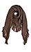 Daria Fringe Knit Shawl Scarf Thumb 1