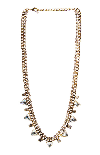 J.O.A. Jeweled Chain Necklace Slide 1