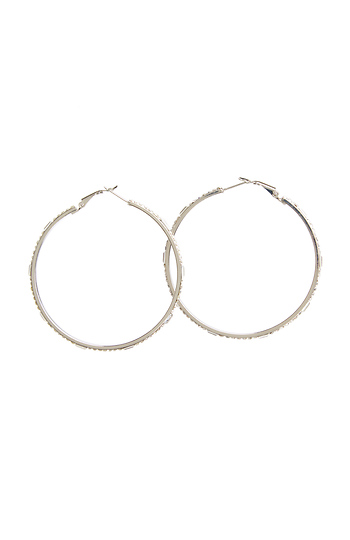 DAILYLOOK Middleton Crystal Hoop Earrings Slide 1