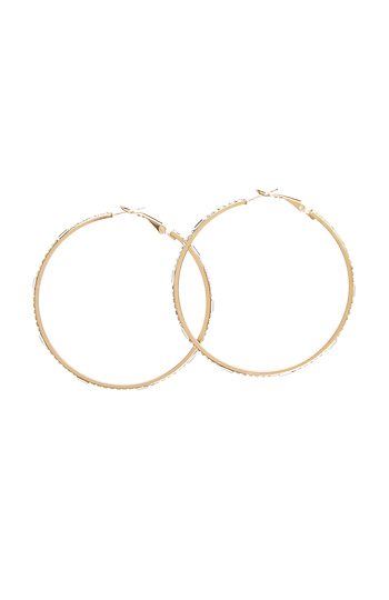 DAILYLOOK Middleton Crystal Hoop Earrings Slide 1