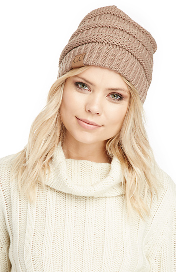 Maxine Cross Knitted Beanie Slide 1