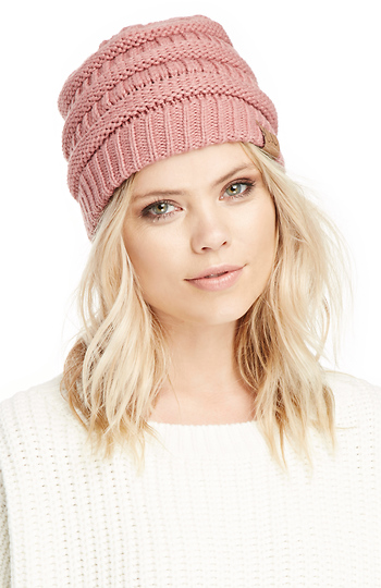 Maxine Cross Knitted Beanie Slide 1