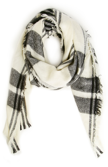 Clark Oversized Plaid Scarf Slide 1